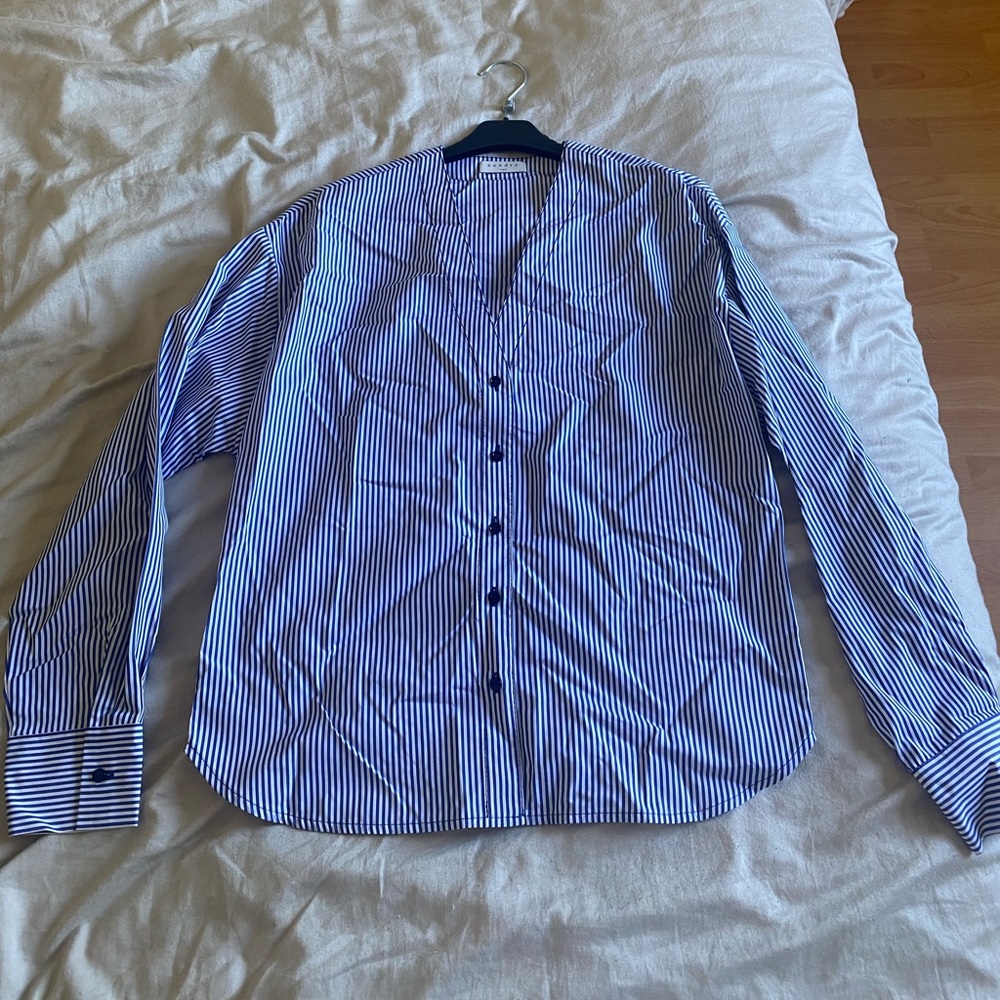 Button down shirt with stripes